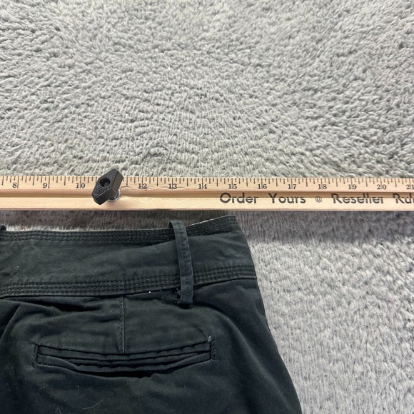 Lee Pant Women 10 Black Cotton Chino Straight Leg Career Business Formal Stretch - Picture 7 of 10